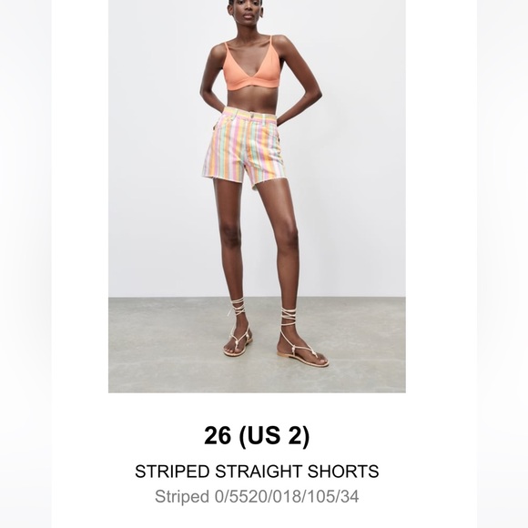 Zara Pants - zara striped shorts